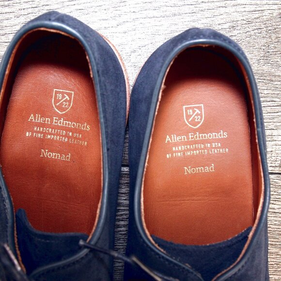 * NIB * $443 Allen Edmonds NOMAD 12 D + Matching Belt 34 - Navy * add $15 Trees main image 15